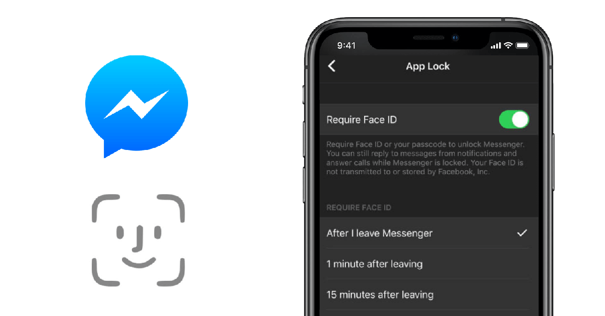 Messenger et Whatsapp compatibles avec Face ID