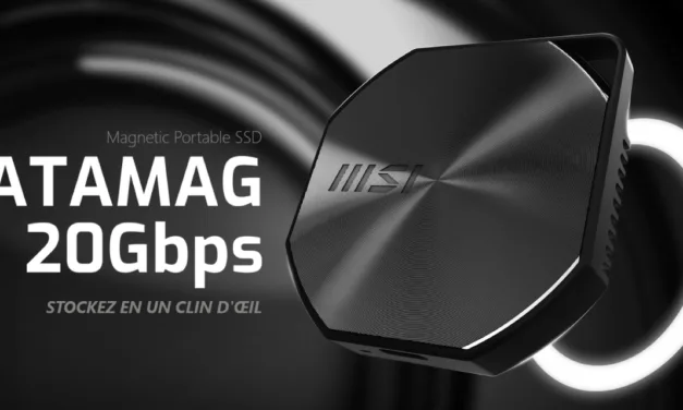 MSI DATAMAG 2 To : le SSD portable magnétique pensé pour les créateurs