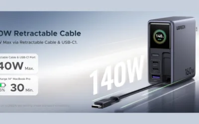 UGREEN Nexode 160W câble rétractable : le chargeur ultime